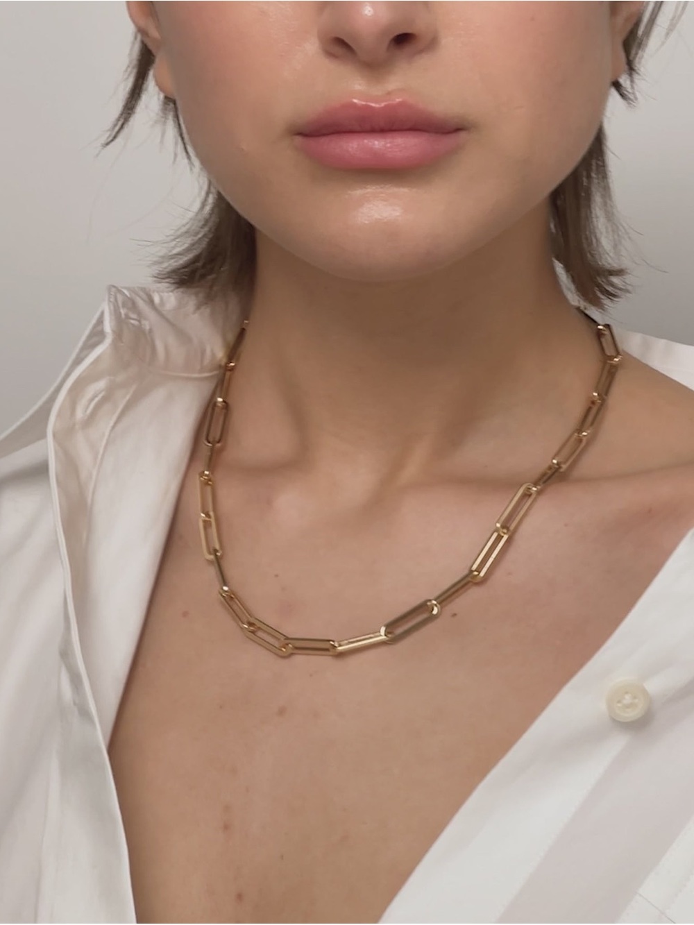 Jenny Bird Andi Slim Chain Necklace Gold